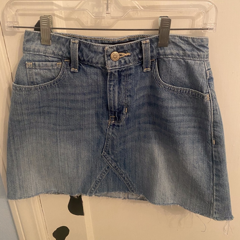Hollister jean skirt